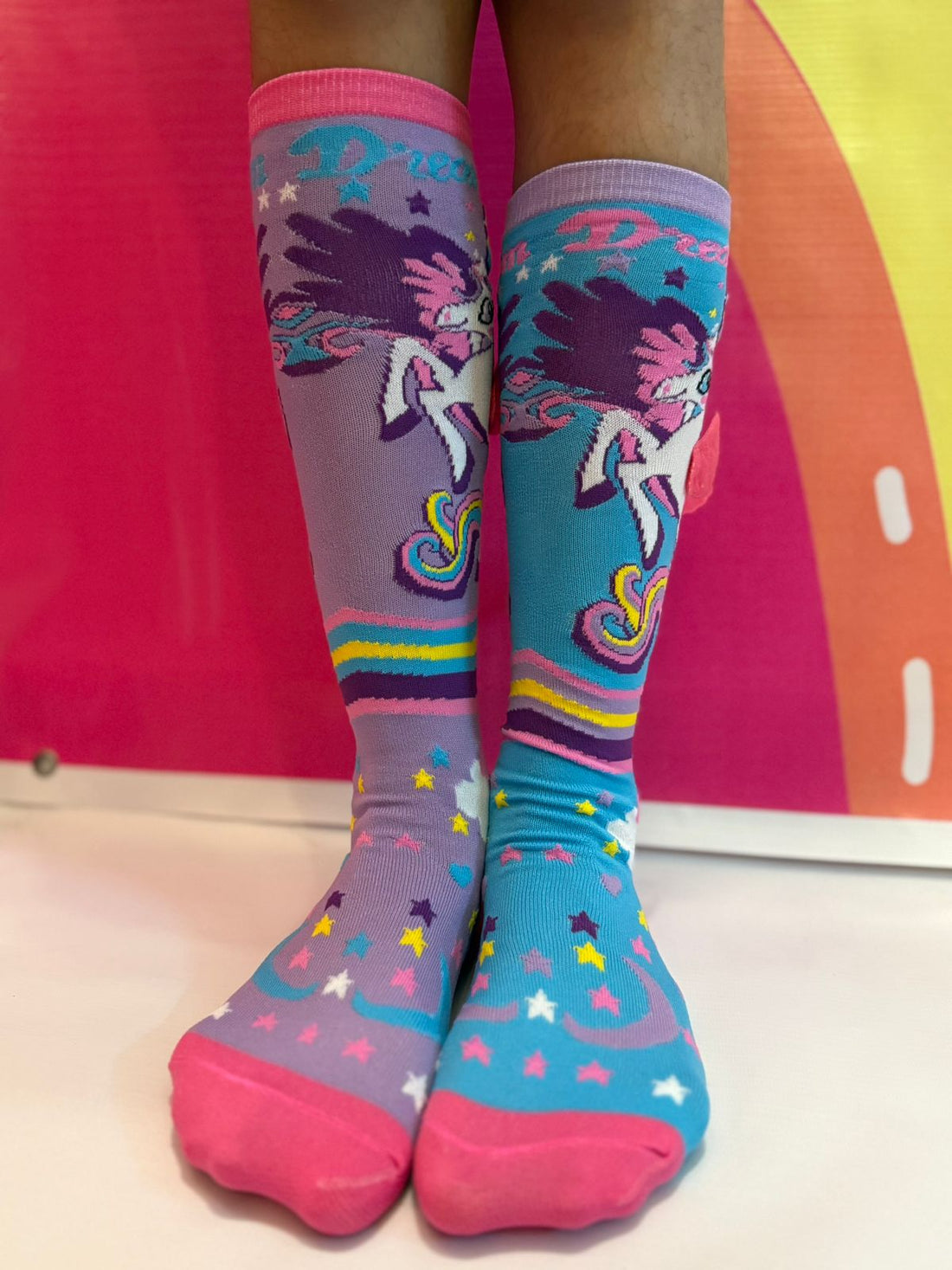 Magical Unicorn Knee-High Socks for Kids | 3D Wings &amp; Fantasy Character Socks